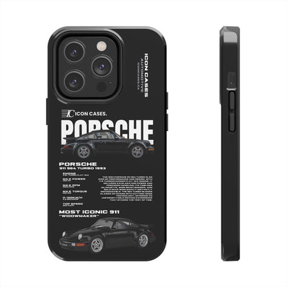 "964 Turbo" black case Phone Case Icon Cases