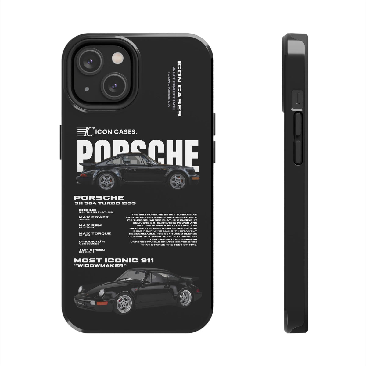 "964 Turbo" black case