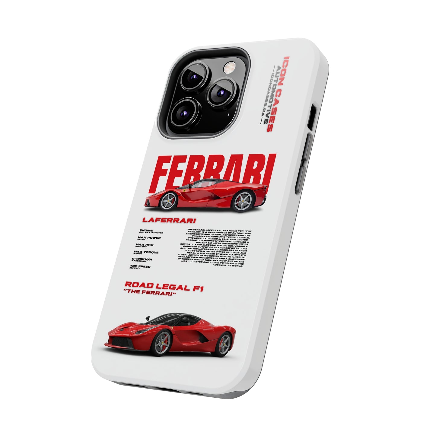 "Laferrari" White Case Phone Case Icon Cases