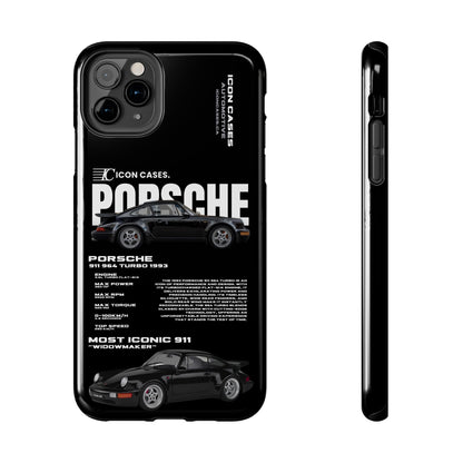 "964 Turbo" black case Phone Case Icon Cases