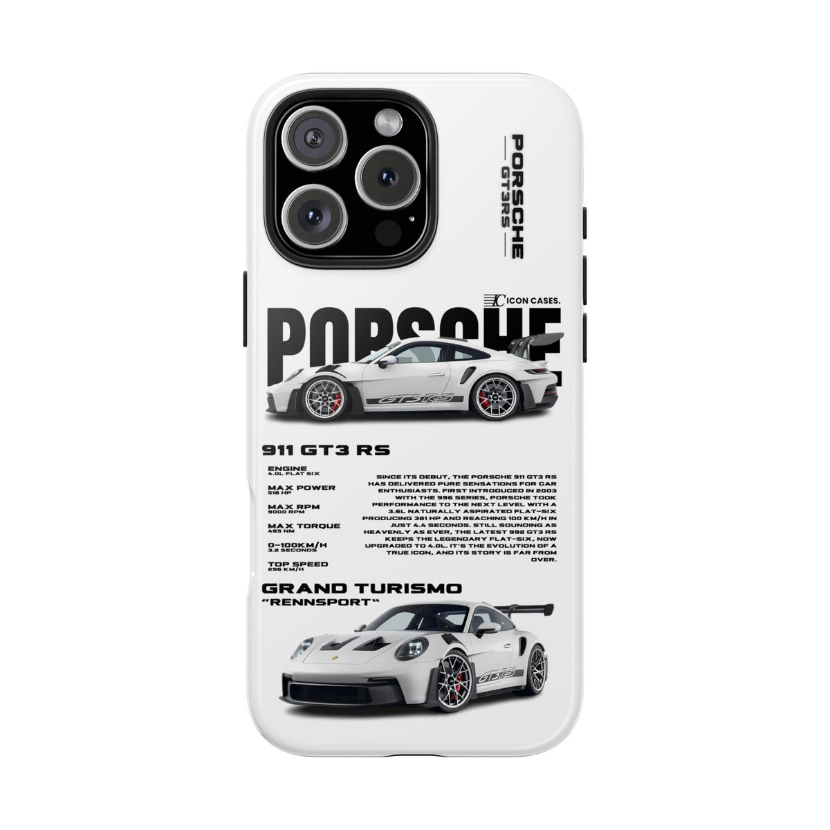 "GT3 RS" white case