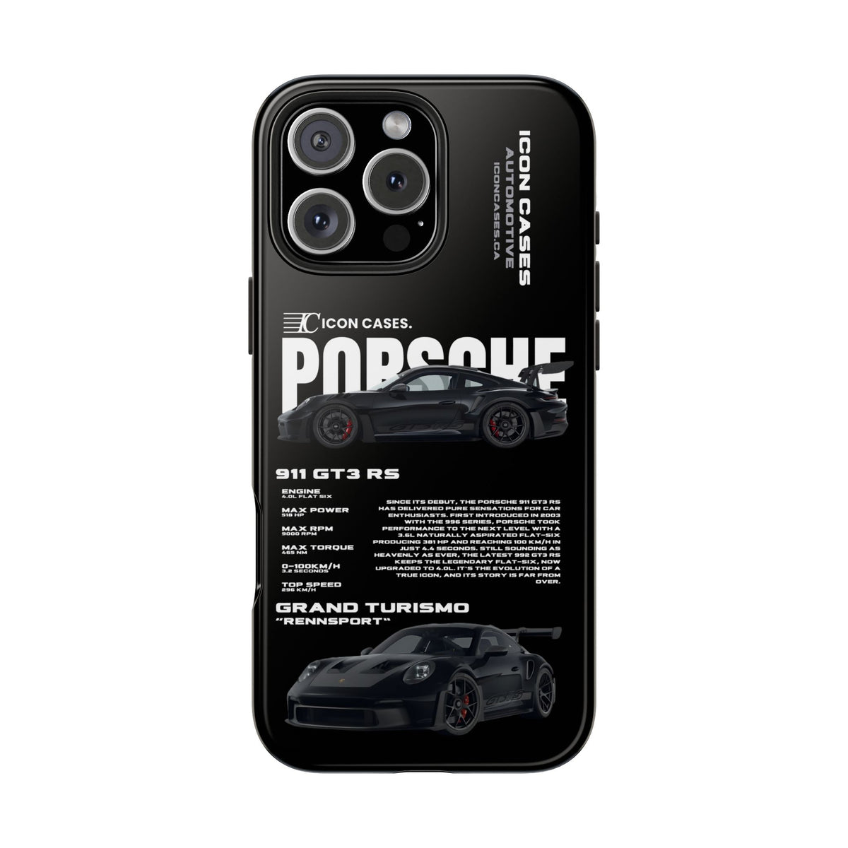 "GT3RS" black case