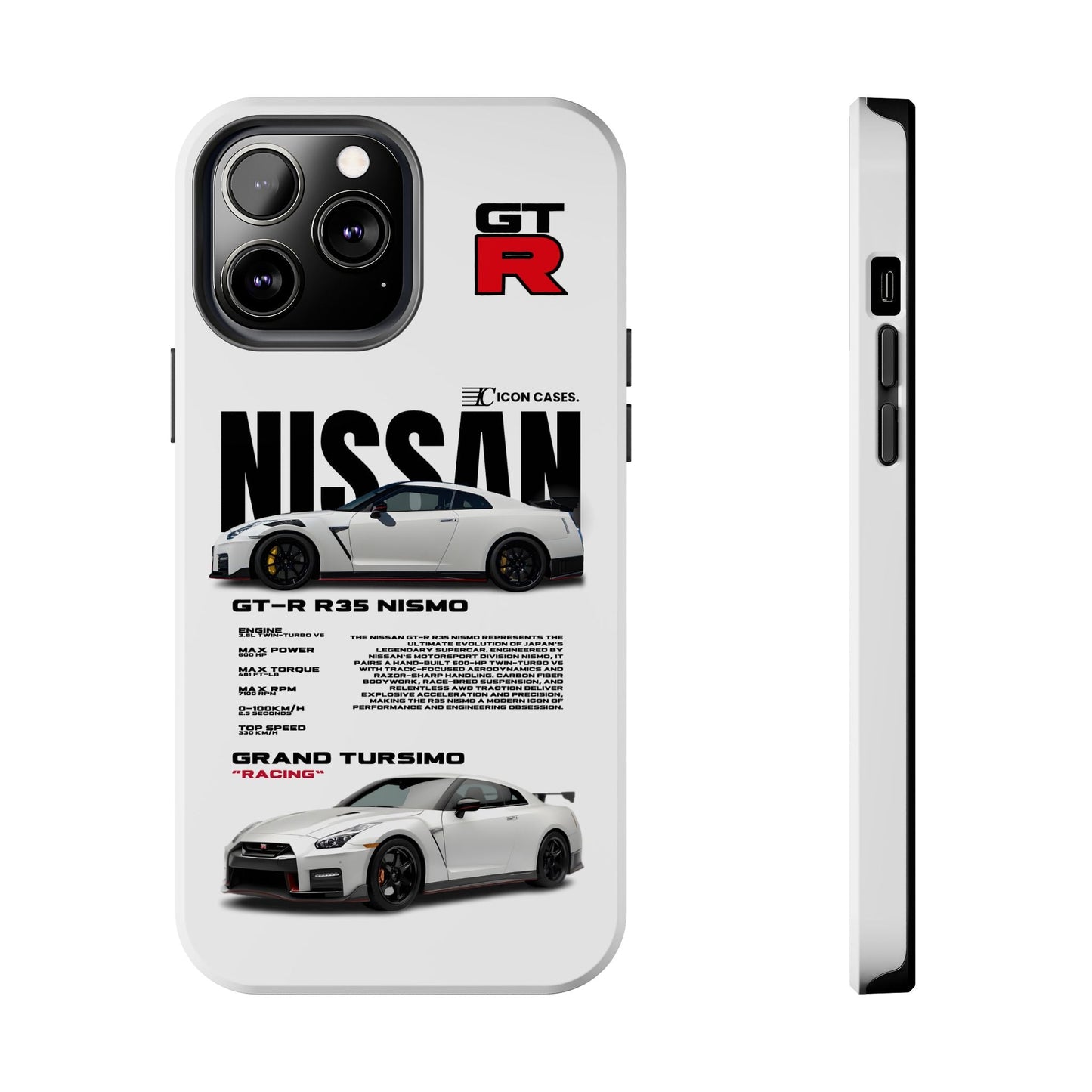 "GTR R35" white case Phone Case Icon Cases