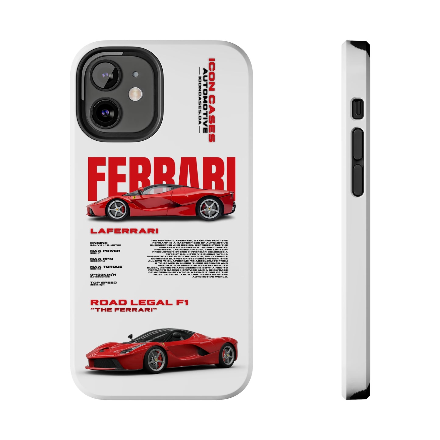 "Laferrari" White Case Phone Case Icon Cases