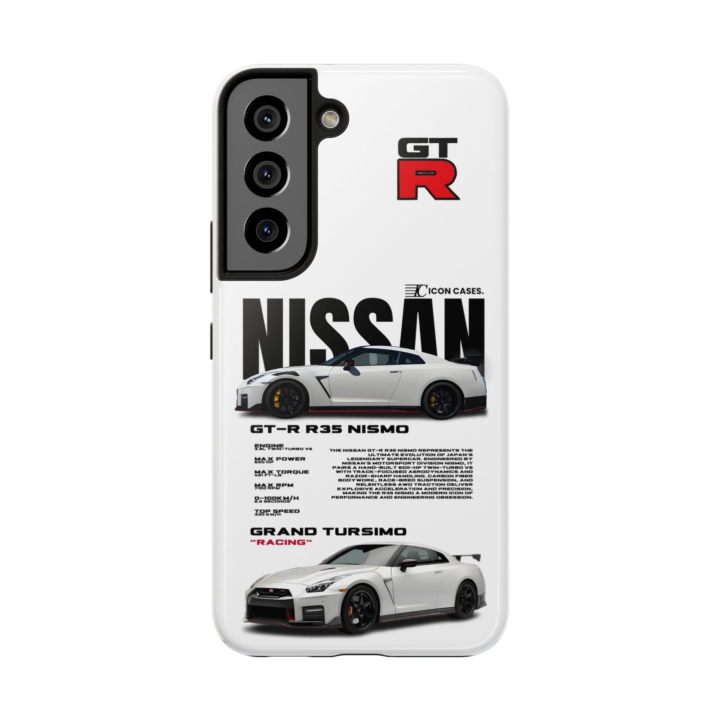 "GTR R35" white case Phone Case Icon Cases