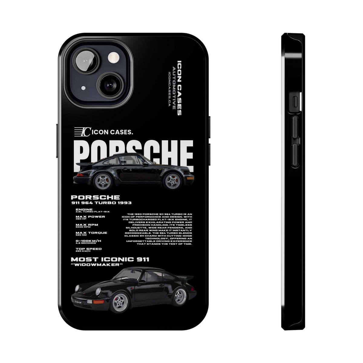 "964 Turbo" black case