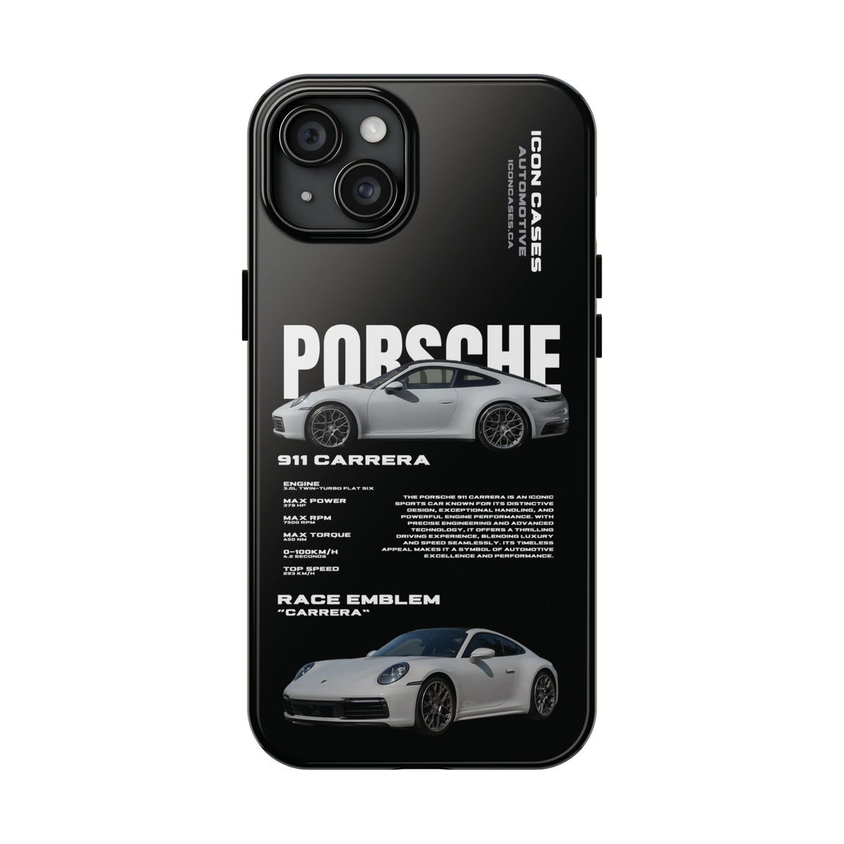 "992 carrera" Black Case