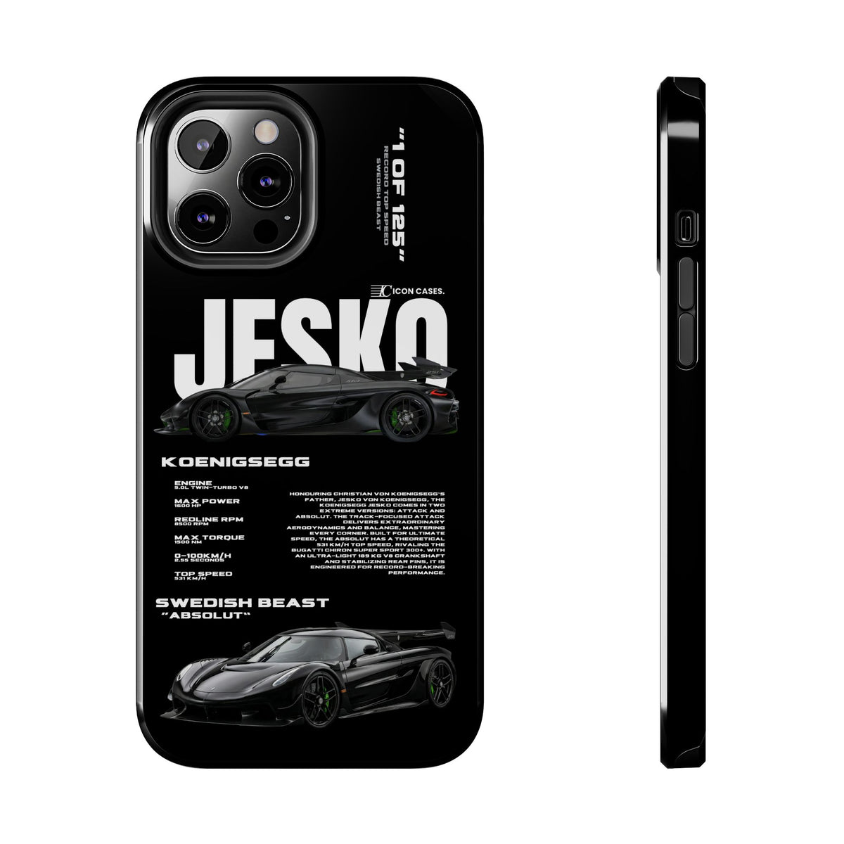 "Jesko" Black case