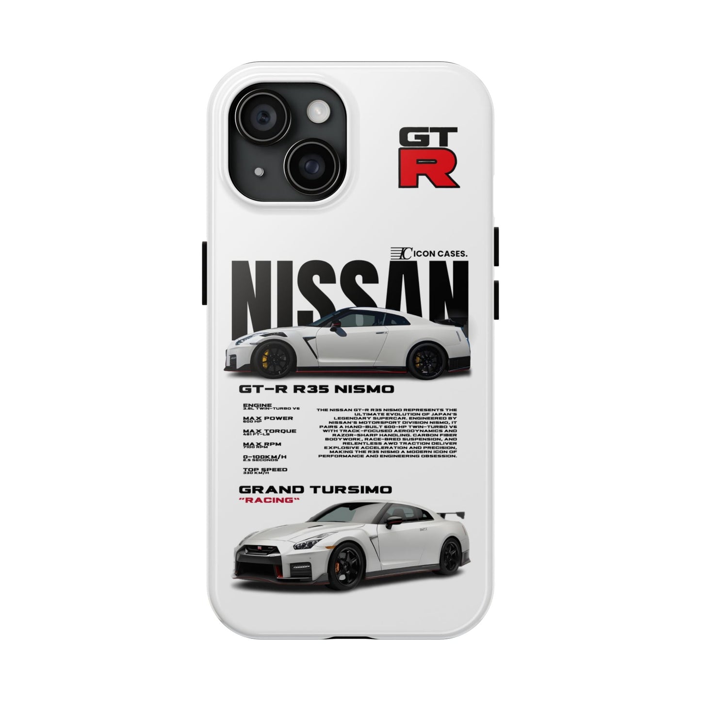 "GTR R35" white case Phone Case Icon Cases