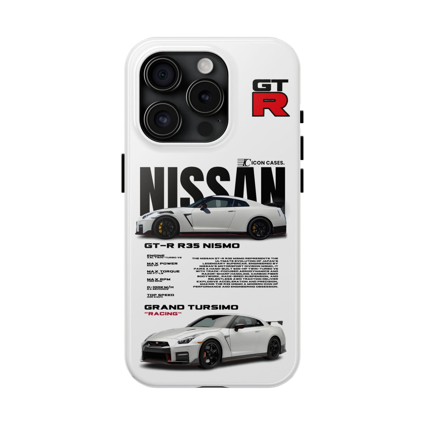 "GTR R35" white case Phone Case Icon Cases