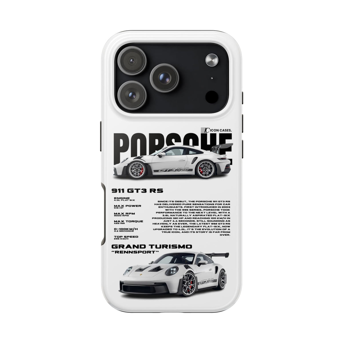 "GT3 RS" white case