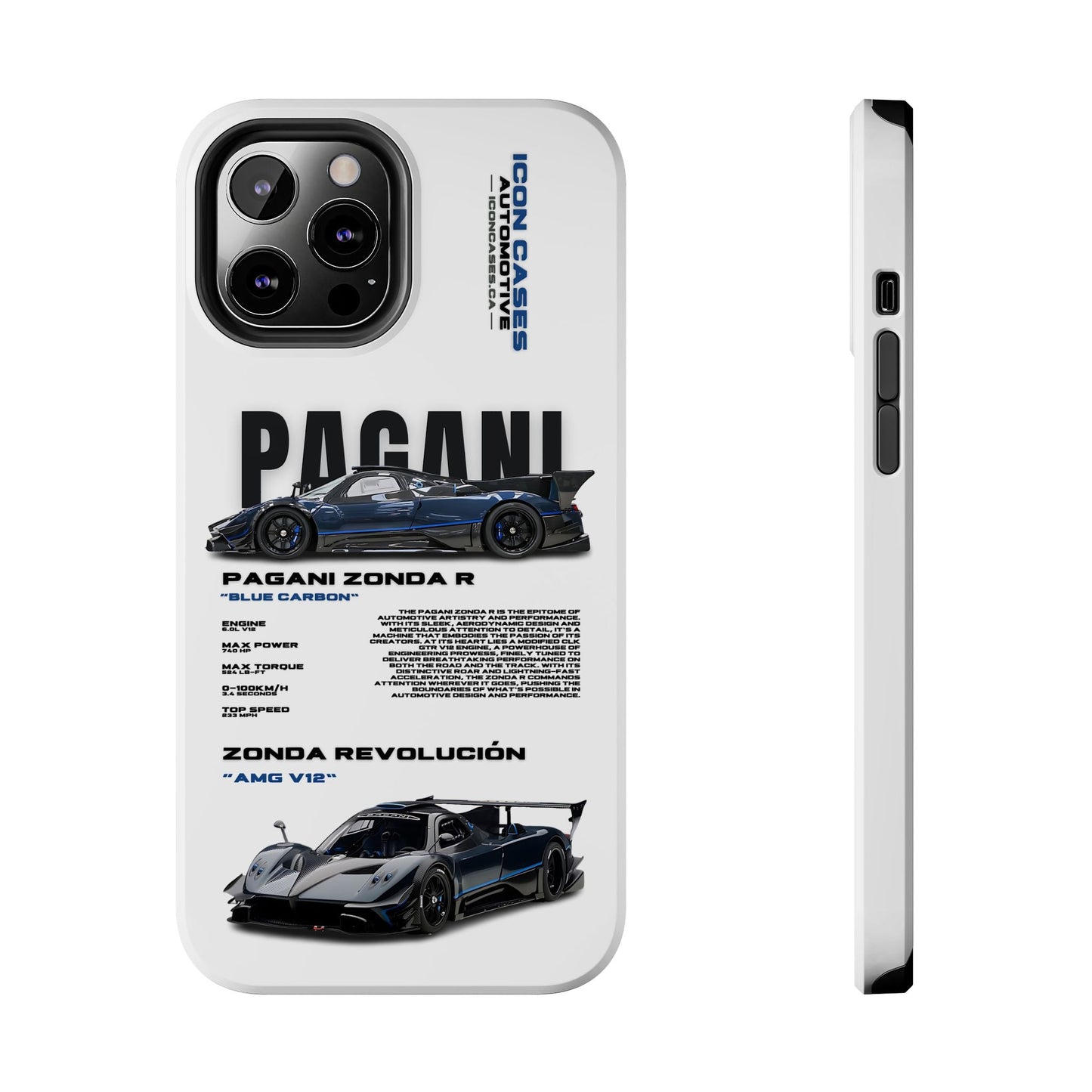 "Zonda R" White Case Phone Case Icon Cases