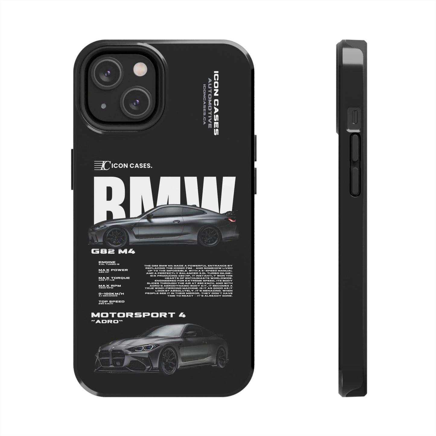 "G82 M4" Black Case Phone Case Icon Cases
