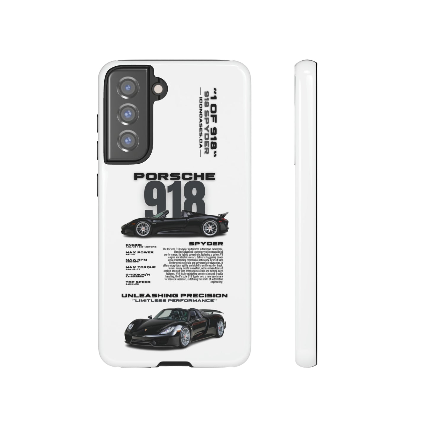 "918 spyder" hard case - samsung Phone Case Icon Cases