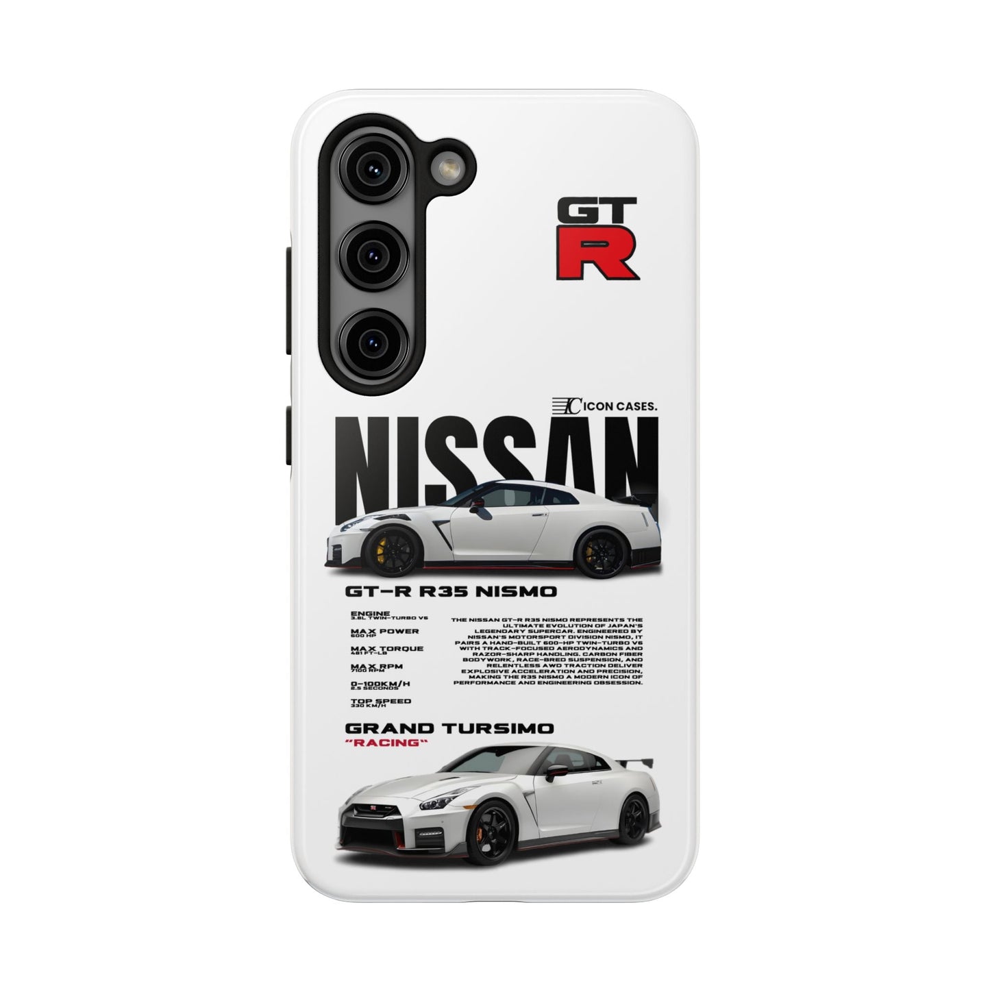 "GTR R35" white case Phone Case Icon Cases