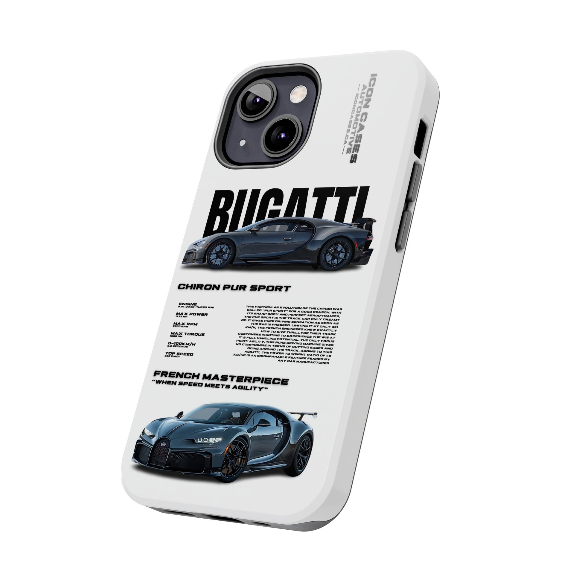 "Pur Sport" White Case Phone Case Icon Cases