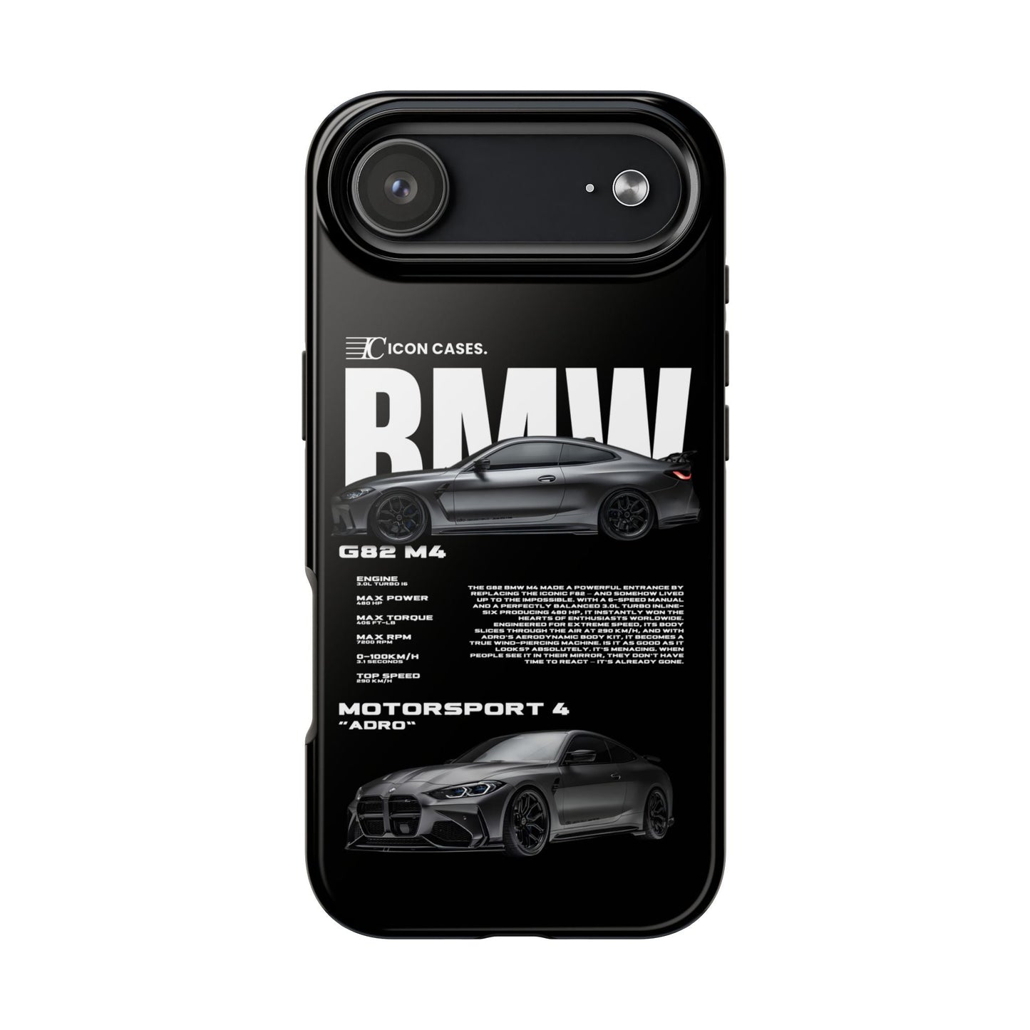 "G82 M4" Black Case Phone Case Icon Cases