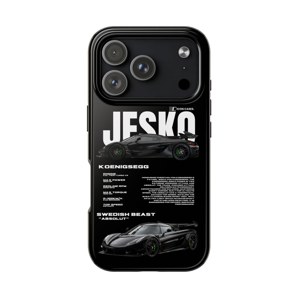 "Jesko" Black case