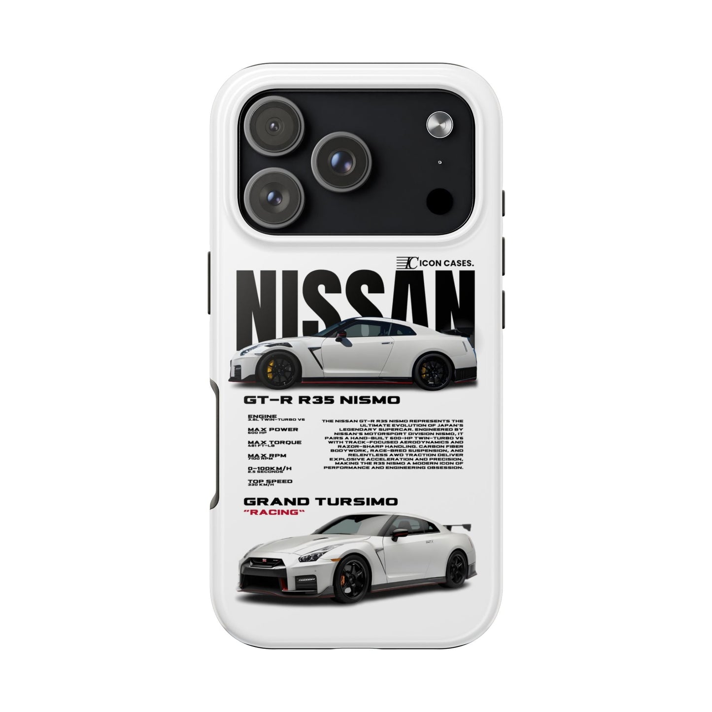 "GTR R35" white case Phone Case Icon Cases