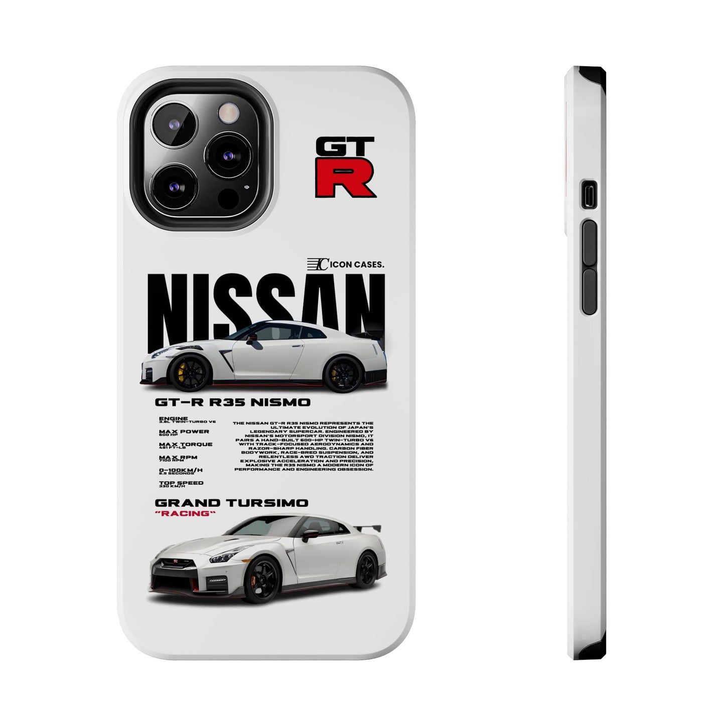 "GTR R35" white case Phone Case Icon Cases