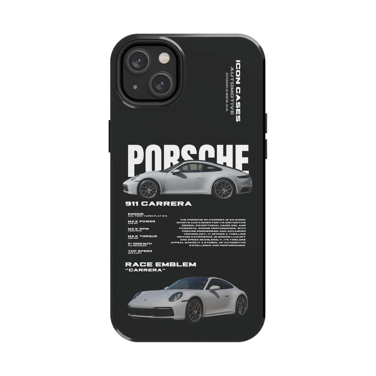 "992 carrera" Black Case