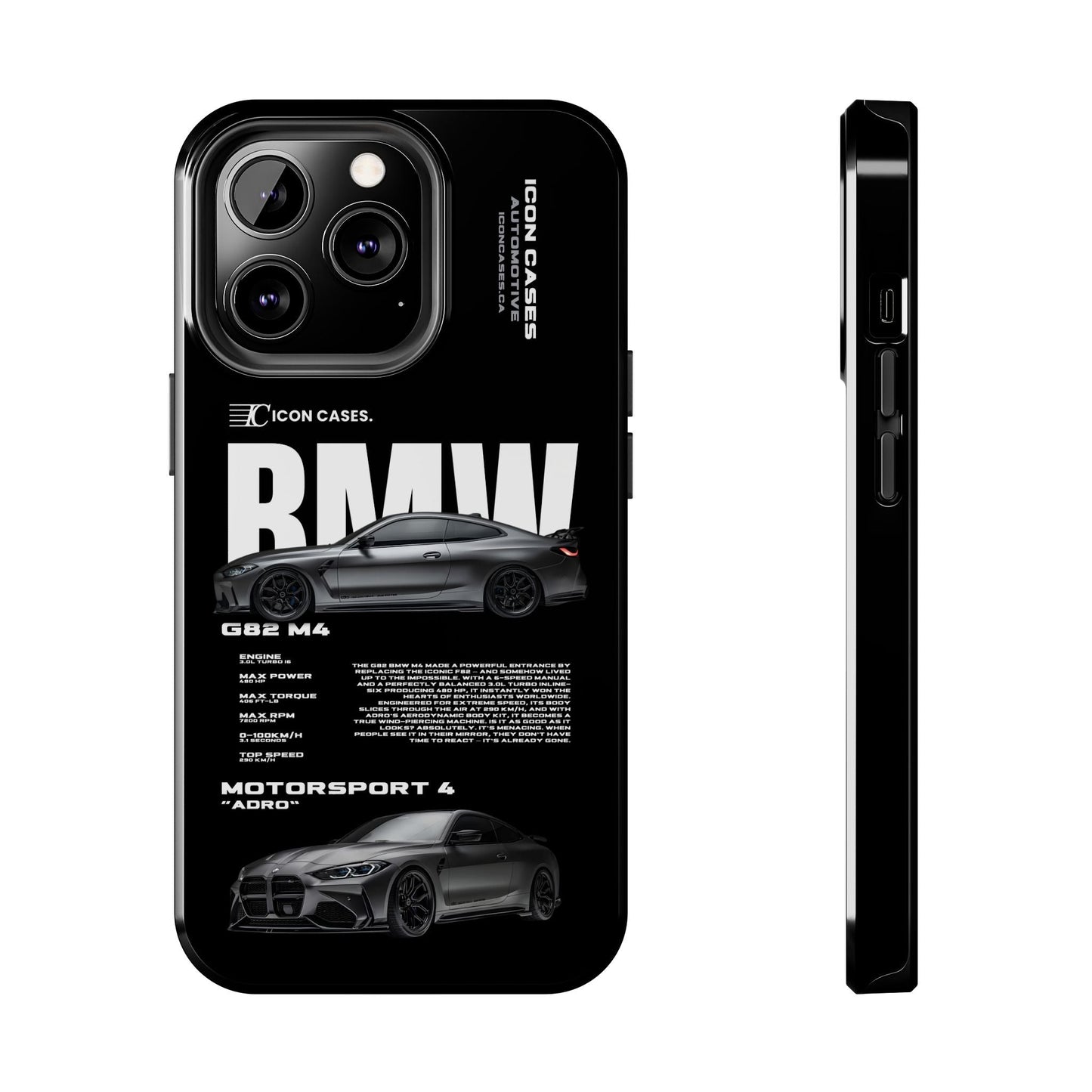 "G82 M4" Black Case Phone Case Icon Cases