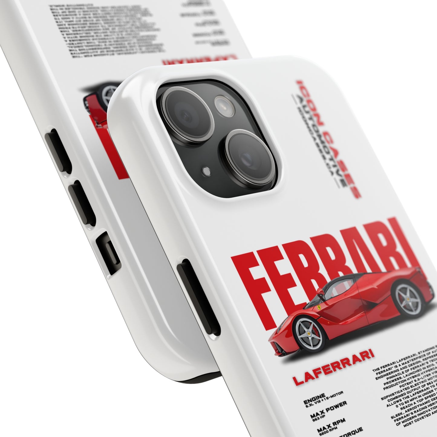 "Laferrari" White Case Phone Case Icon Cases