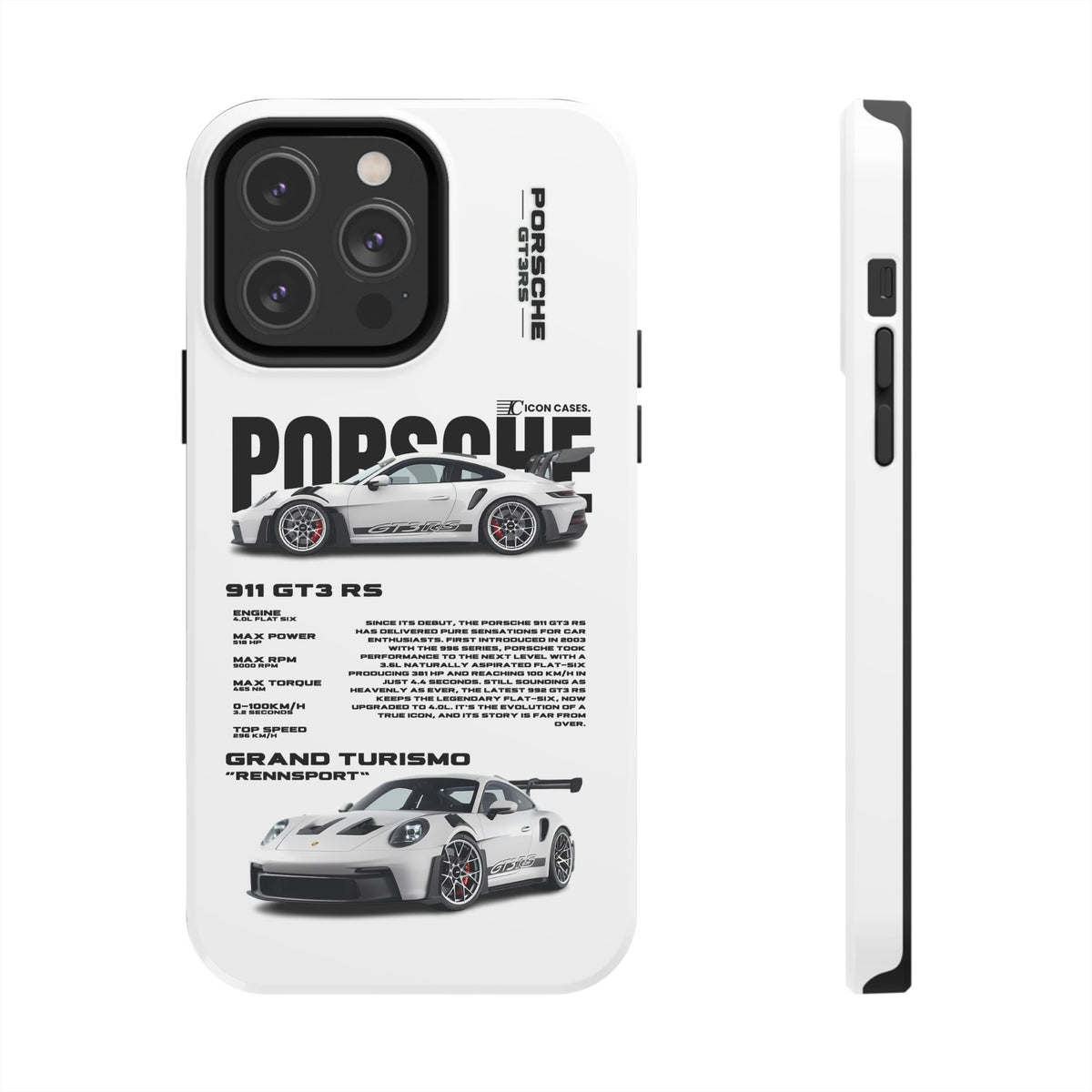 "GT3 RS" white case
