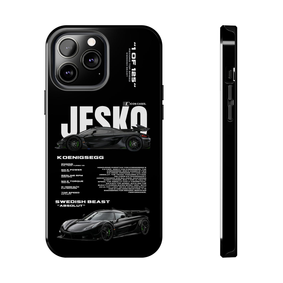 "Jesko" Black case