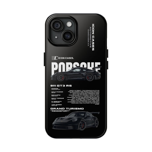"GT3RS" black case Phone Case Icon Cases