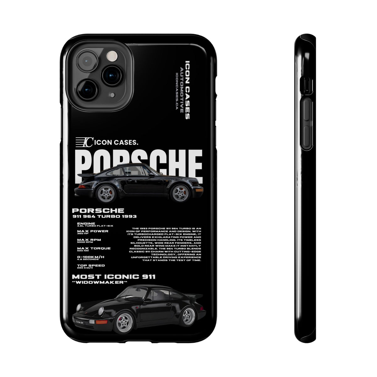 "964 Turbo" black case