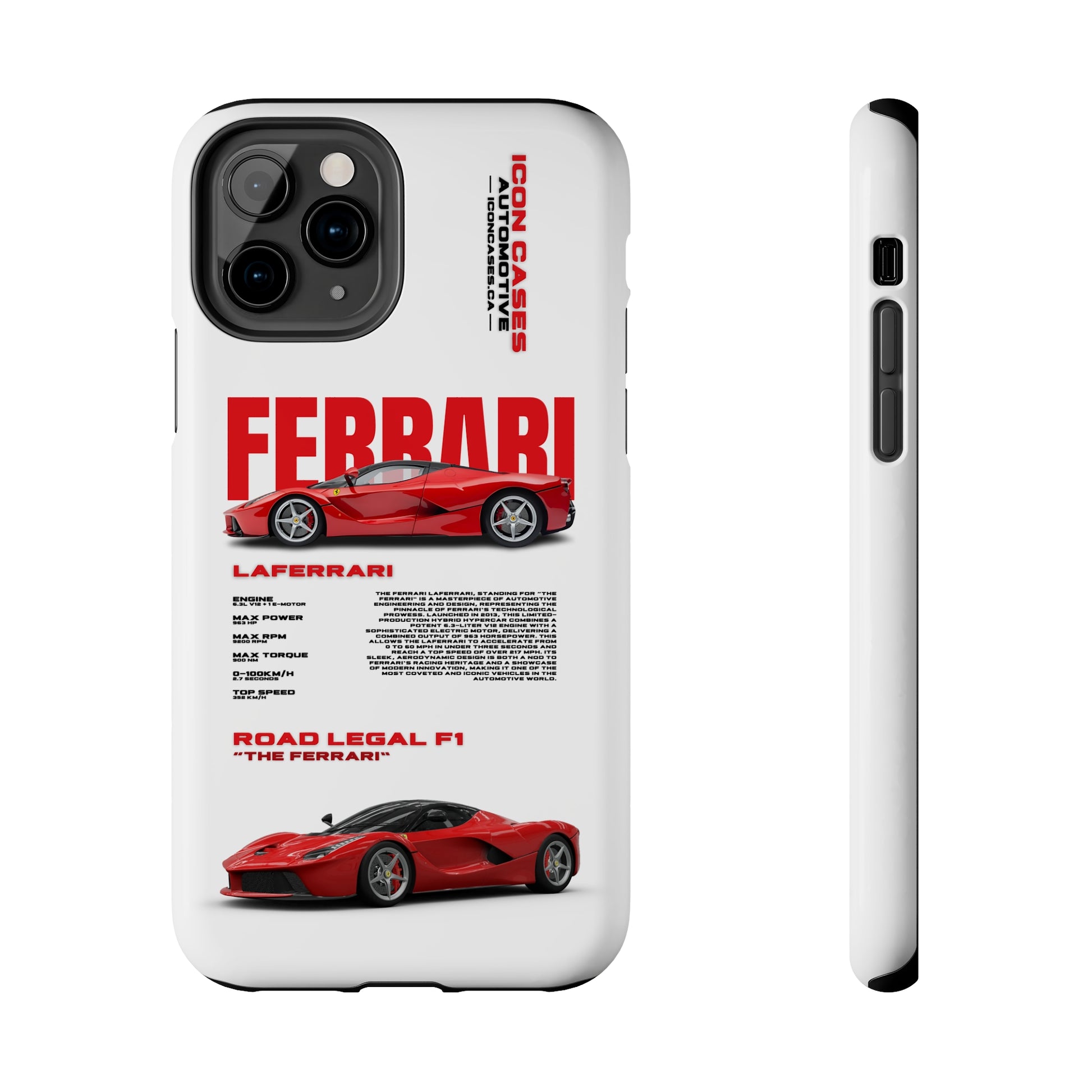 "Laferrari" White Case Phone Case Icon Cases