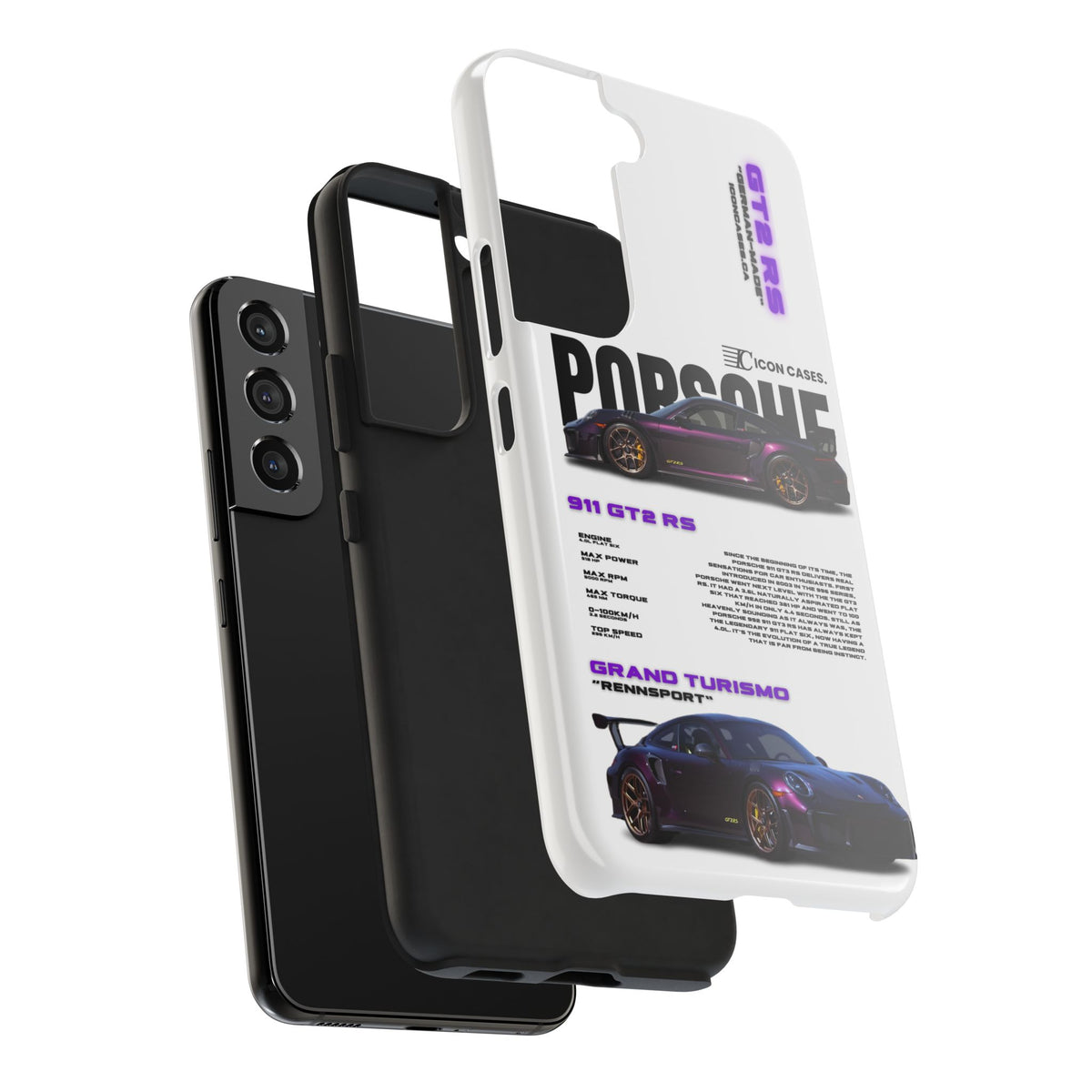 "Purple GT2RS" White Case