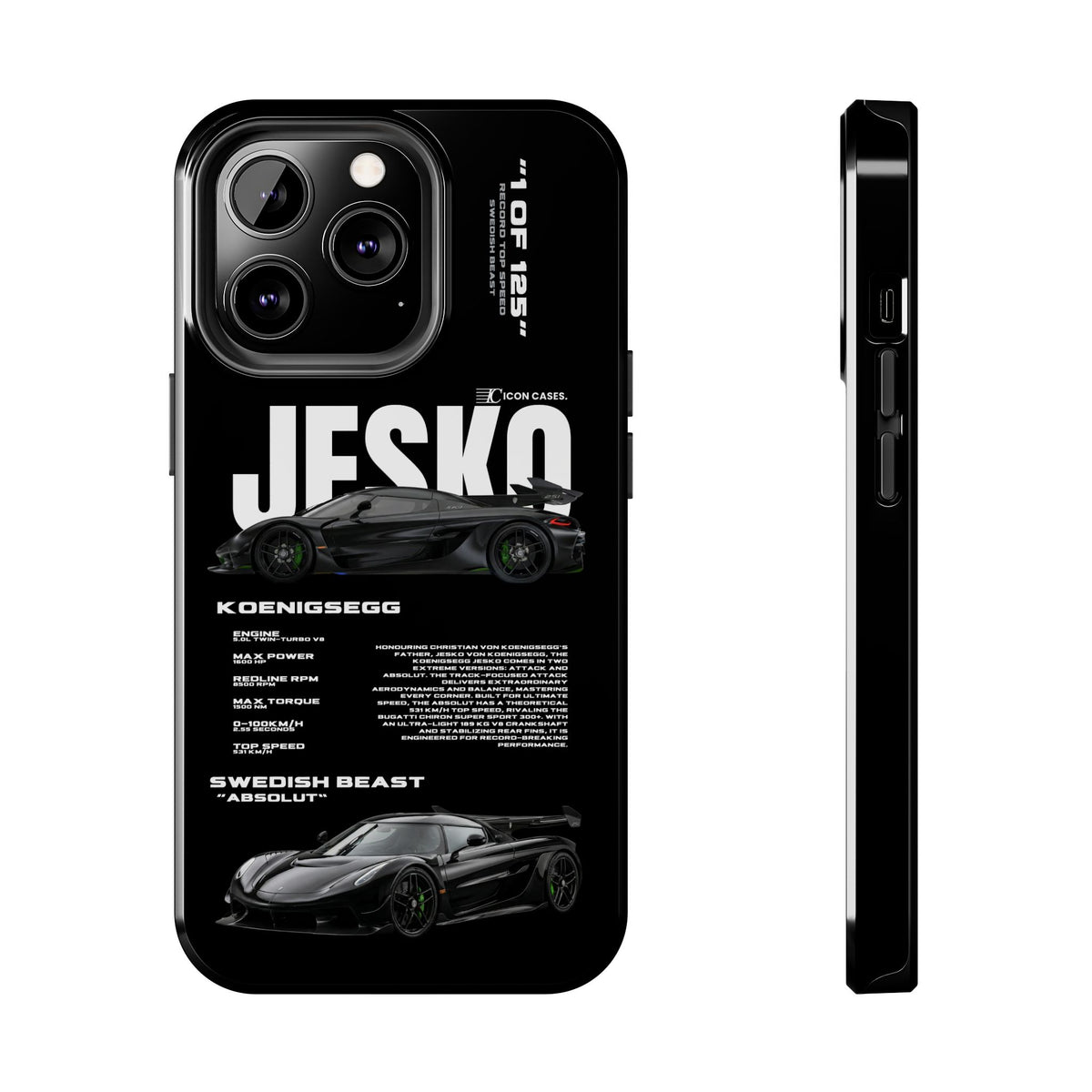 "Jesko" Black case