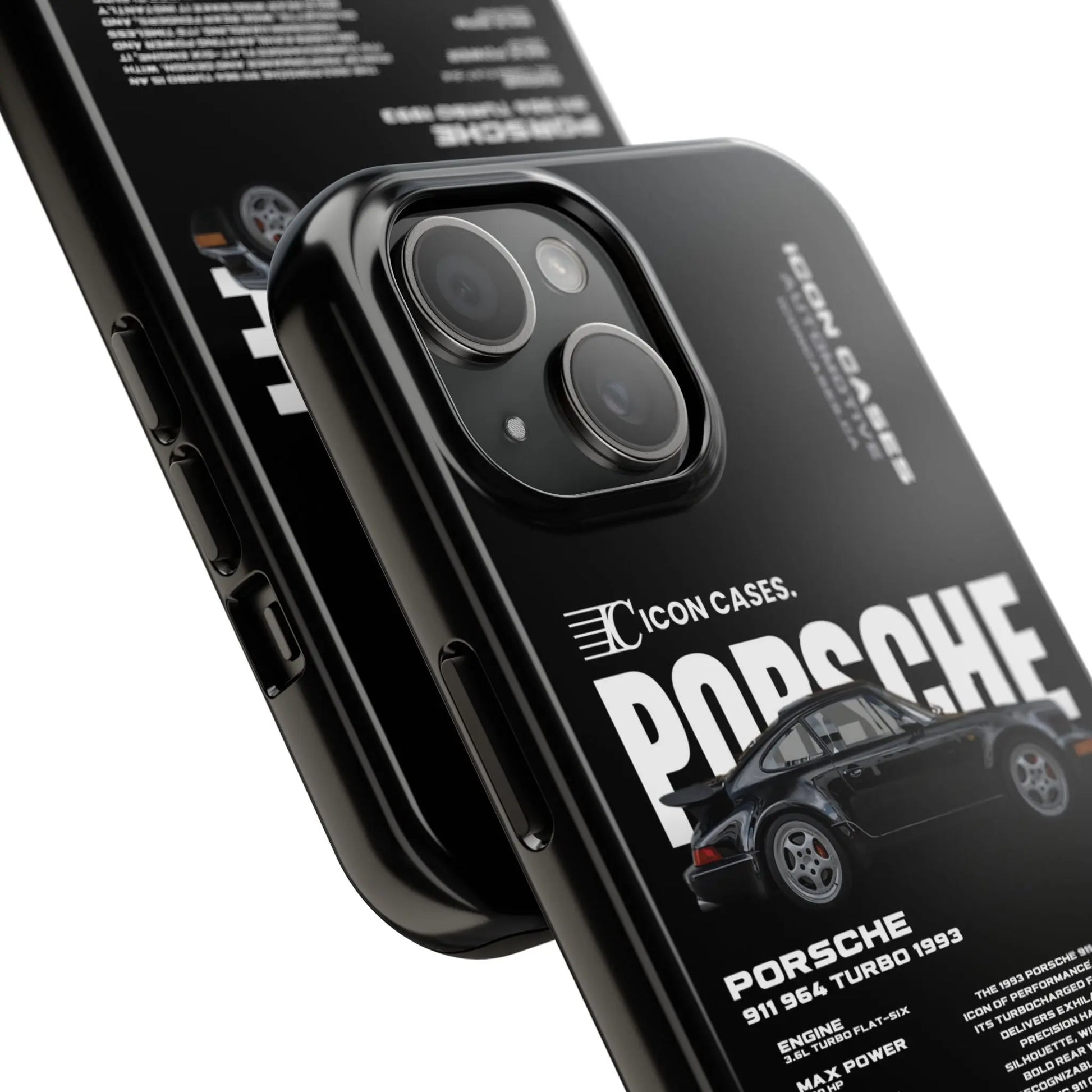 "964 Turbo" black case Phone Case Icon Cases