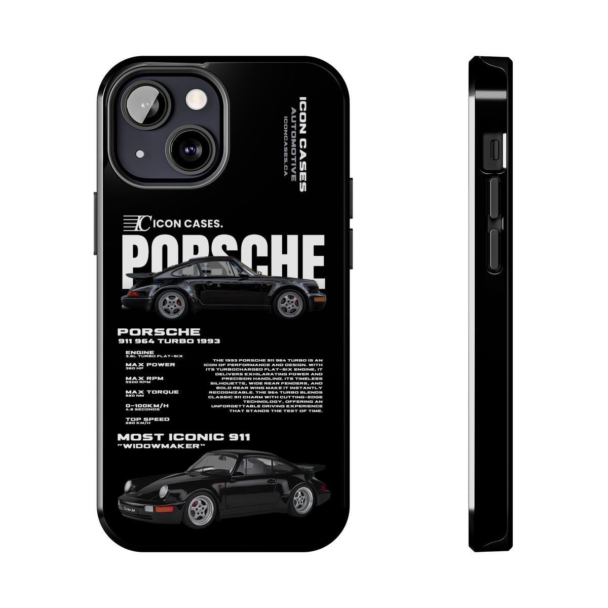 "964 Turbo" black case