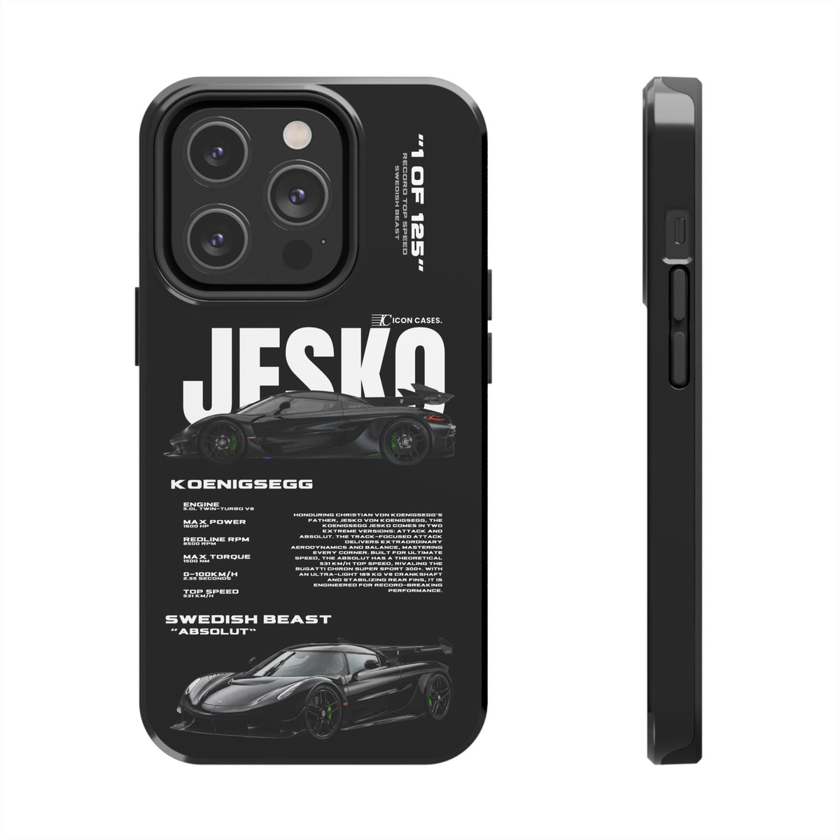 "Jesko" Black case