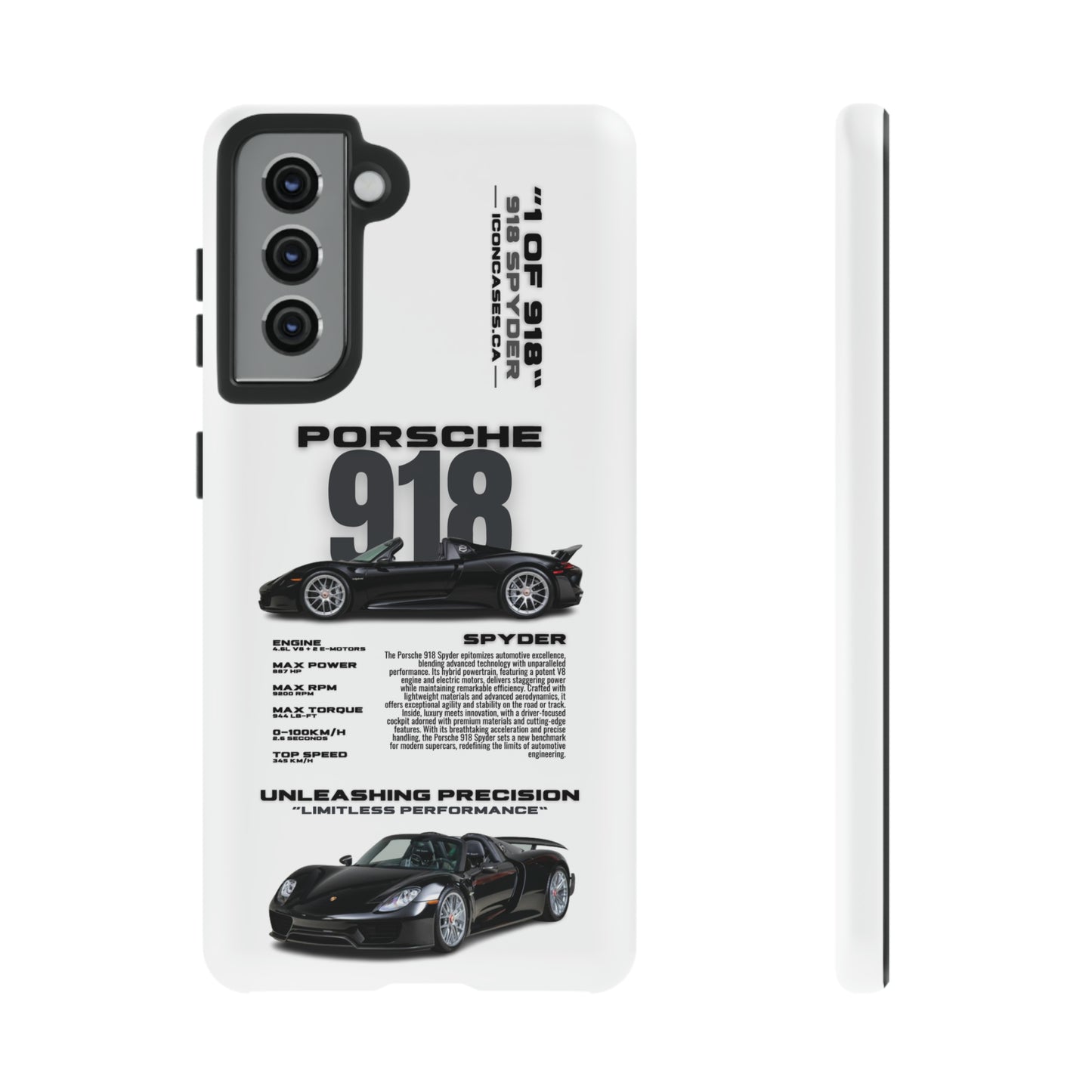 "918 spyder" hard case - samsung Phone Case Icon Cases