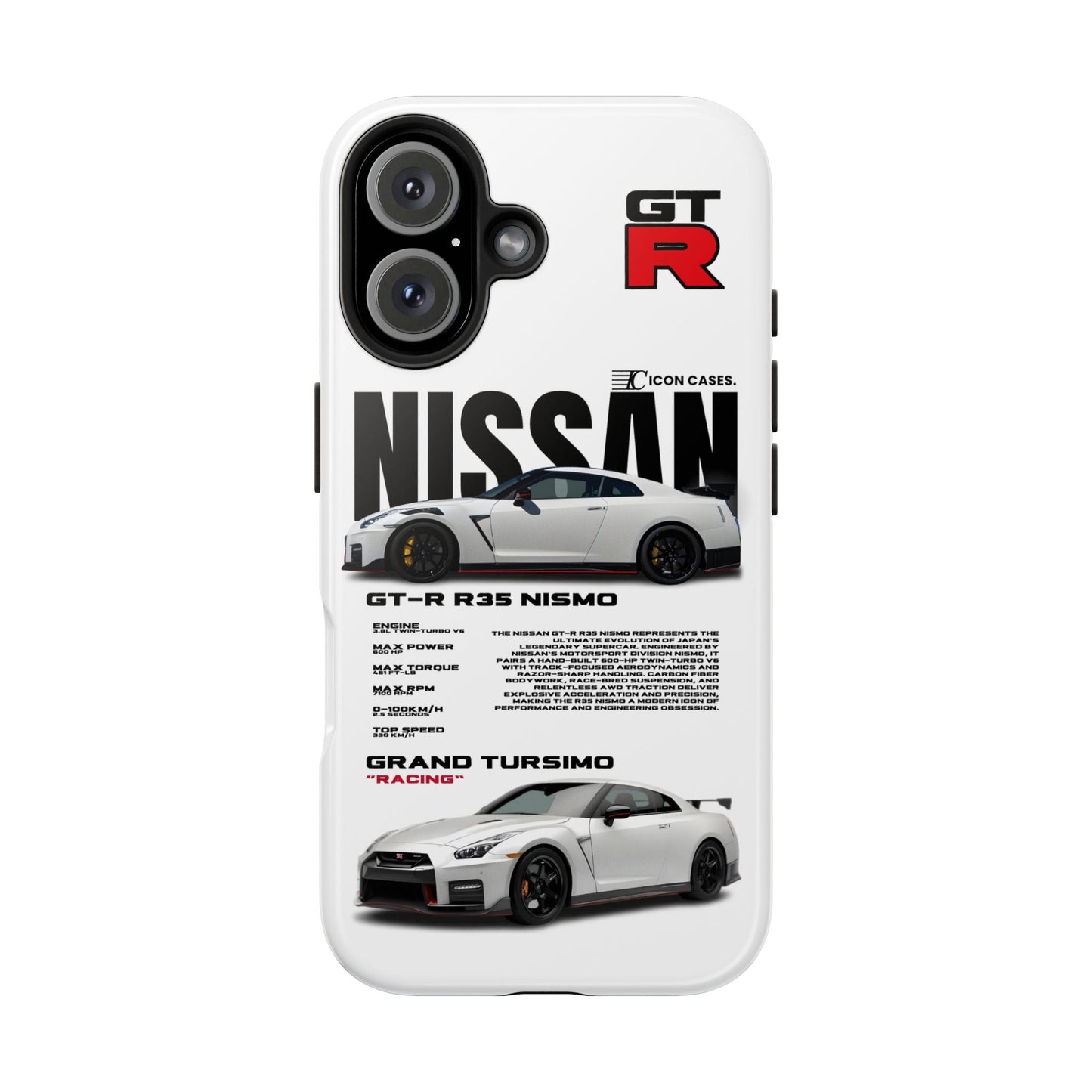 "GTR R35" white case Phone Case Icon Cases
