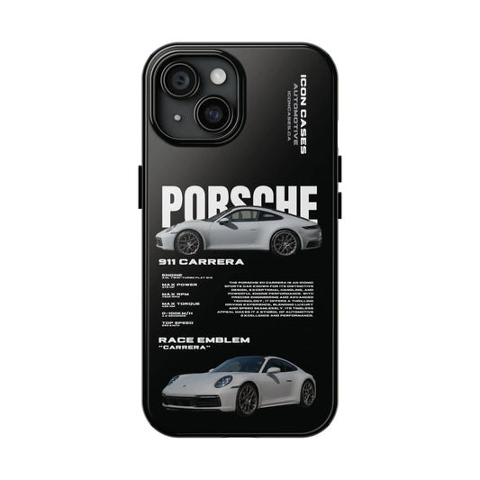 "992 carrera" Black Case Phone Case Icon Cases
