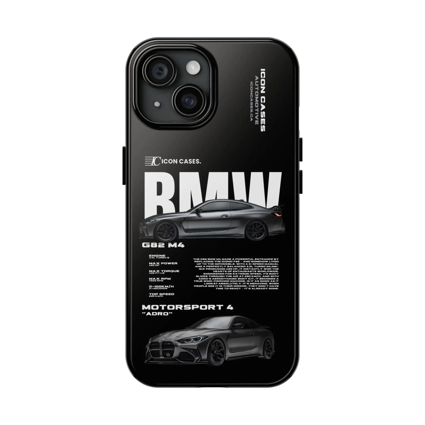 "G82 M4" Black Case Phone Case Icon Cases