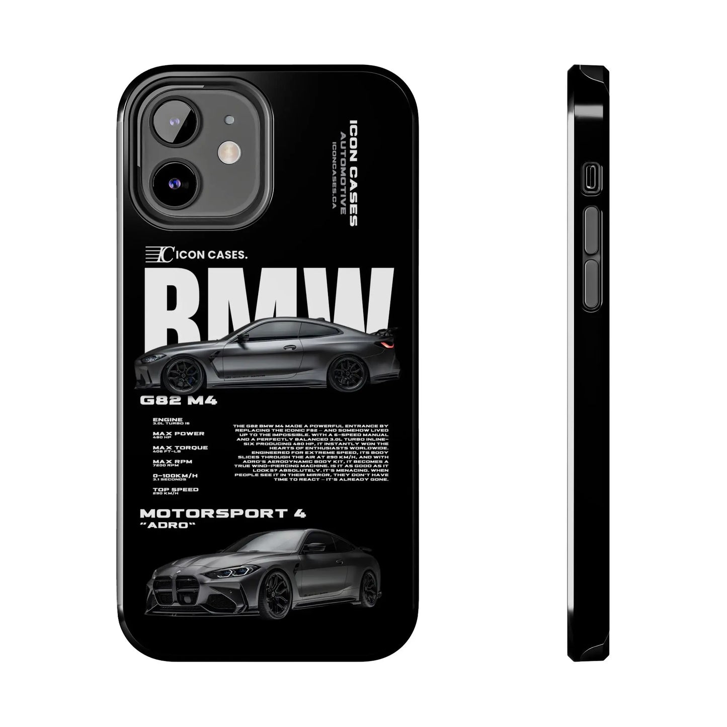 "G82 M4" Black Case Phone Case Icon Cases