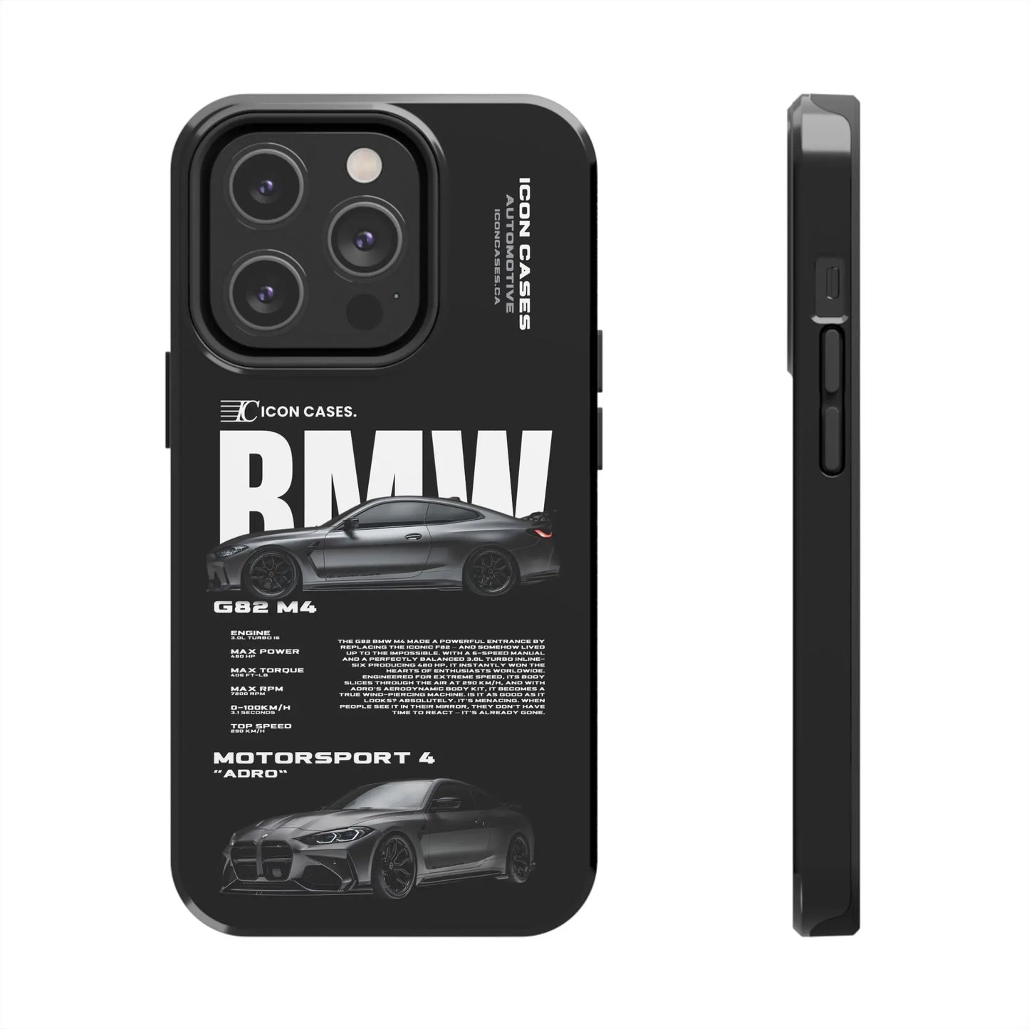 "G82 M4" Black Case Phone Case Icon Cases