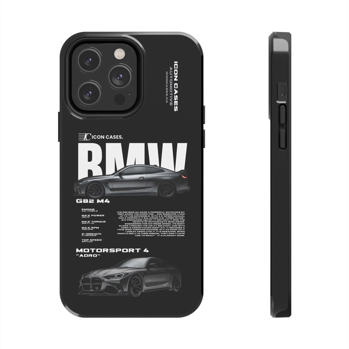 "G82 M4" Black Case Phone Case Icon Cases