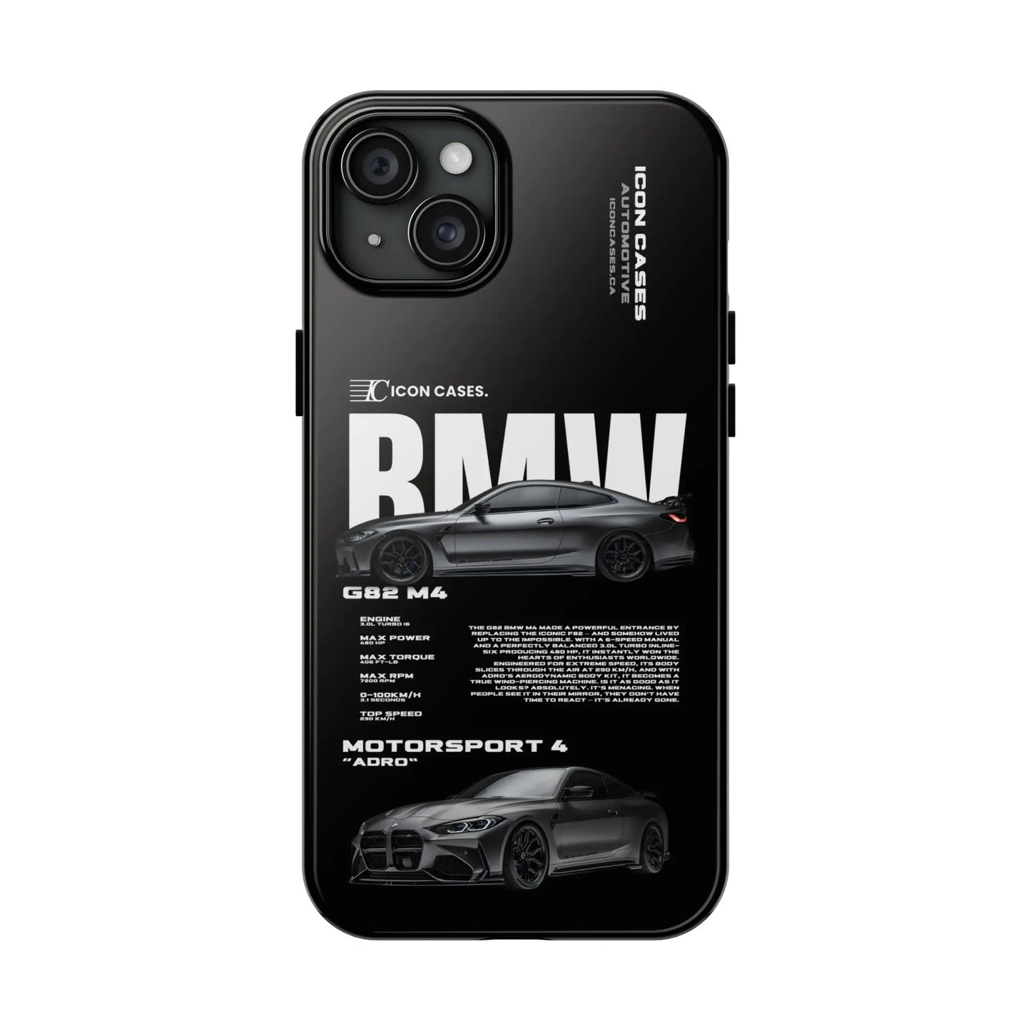 "G82 M4" Black Case Phone Case Icon Cases