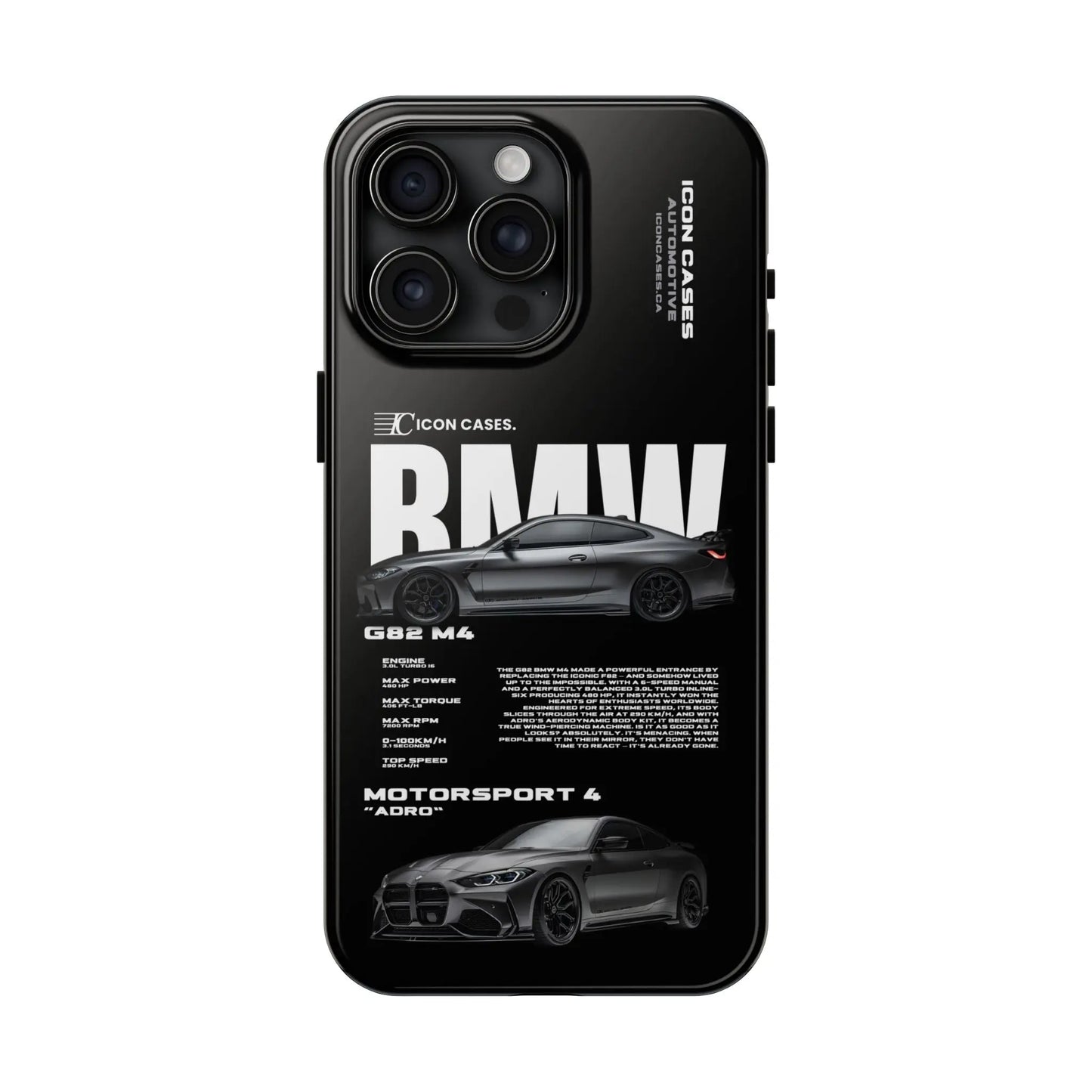 "G82 M4" Black Case Phone Case Icon Cases