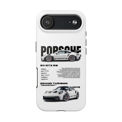"GT3RS" White Case Phone Case Icon Cases