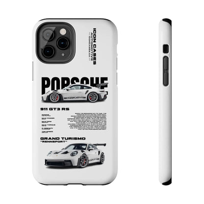 "GT3RS" White Case Phone Case Icon Cases