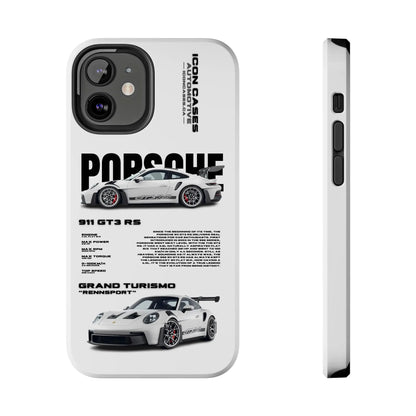 "GT3RS" White Case Phone Case Icon Cases