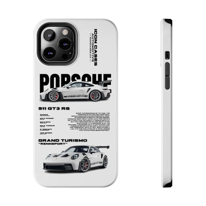 "GT3RS" White Case Phone Case Icon Cases